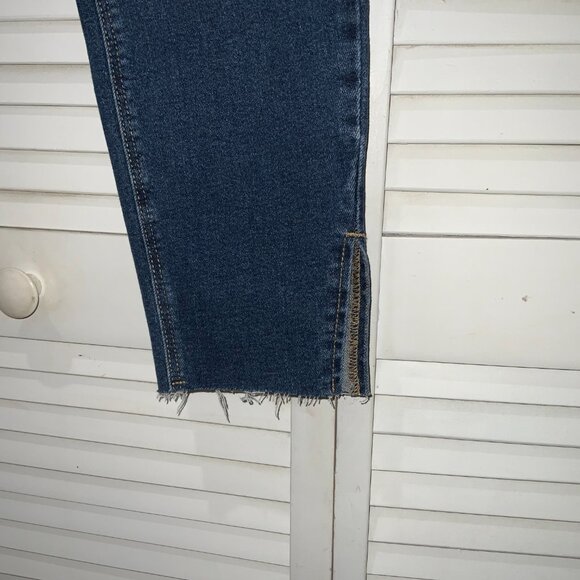 Old Nacy Mid-Rise Rockstar Super Skinny Dark Wash Jeans Size 14 - Picture 3 of 4